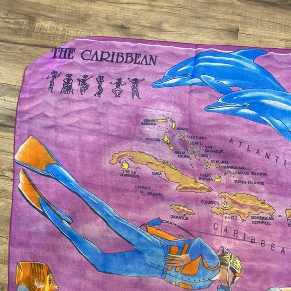 The Caribbean  large Scarf” swim “ - Picture 4 of 10